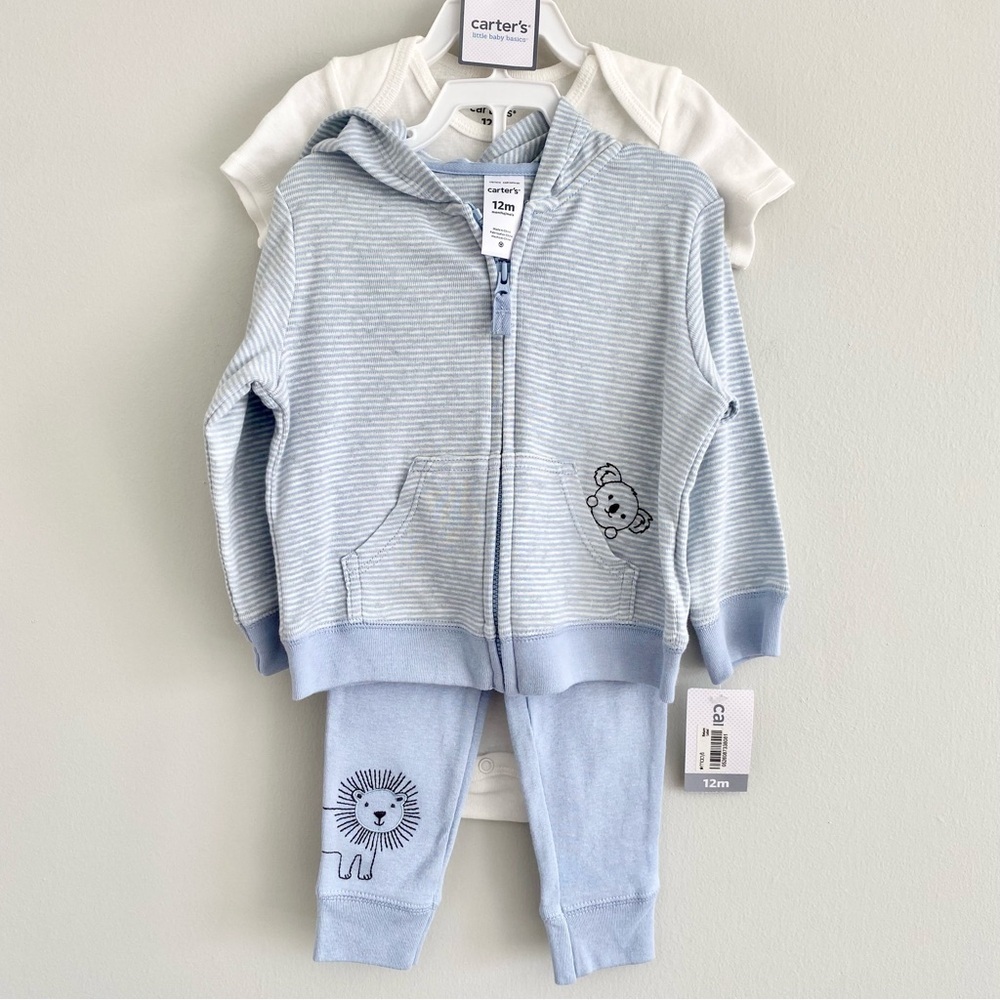Carters Baby 3 Piece Set Size 12 Months NWT